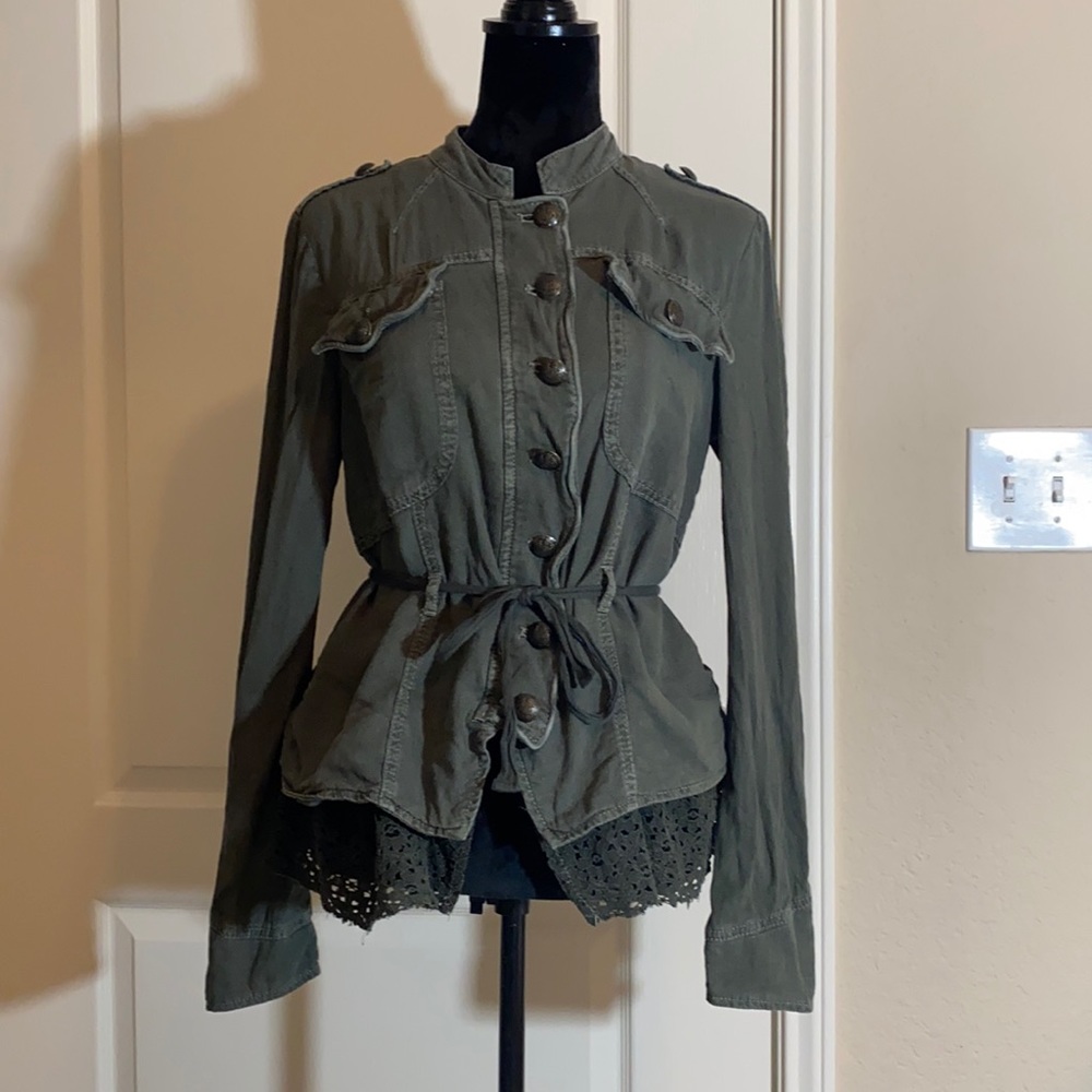 Free People Army Green Jacket Sz. Small